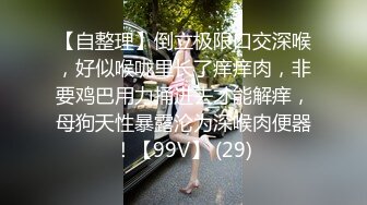 【自整理】倒立极限口交深喉，好似喉咙里长了痒痒肉，非要鸡巴用力捅进去才能解痒，母狗天性暴露沦为深喉肉便器！【99V】 (29)